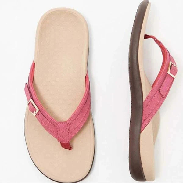 Gepolsterte Zehentrenner-Sandalen für Damen