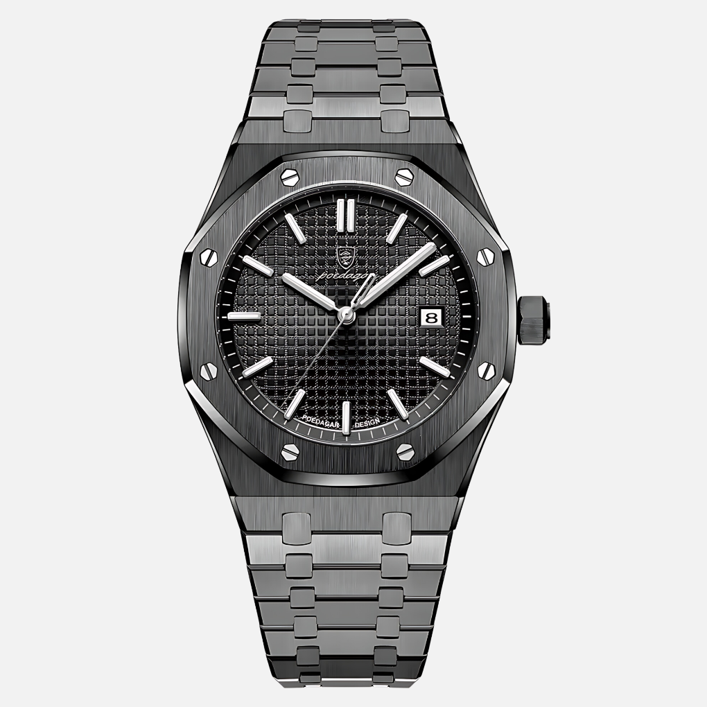 Elegante Herrenuhr aus Edelstahl