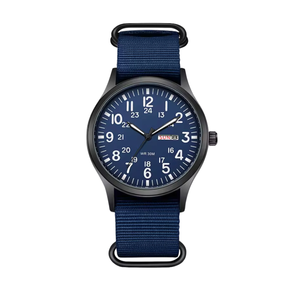 Robuste Outdoor-Uhr im Military-Stil