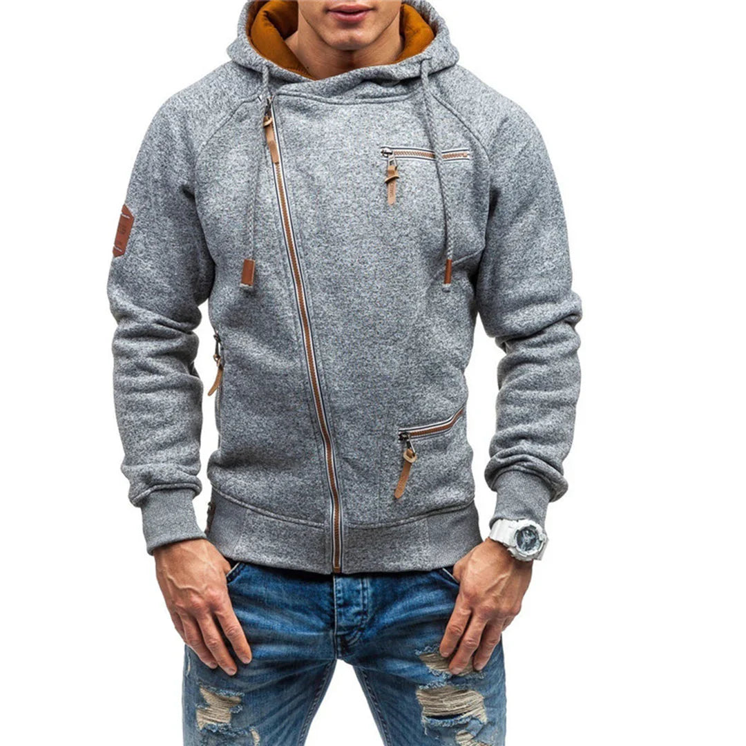Lässiger Fleece-Hoodie mit Taschen für Herren