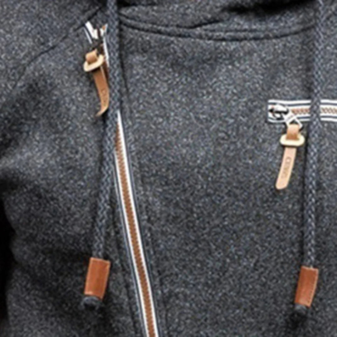 Lässiger Fleece-Hoodie mit Taschen für Herren