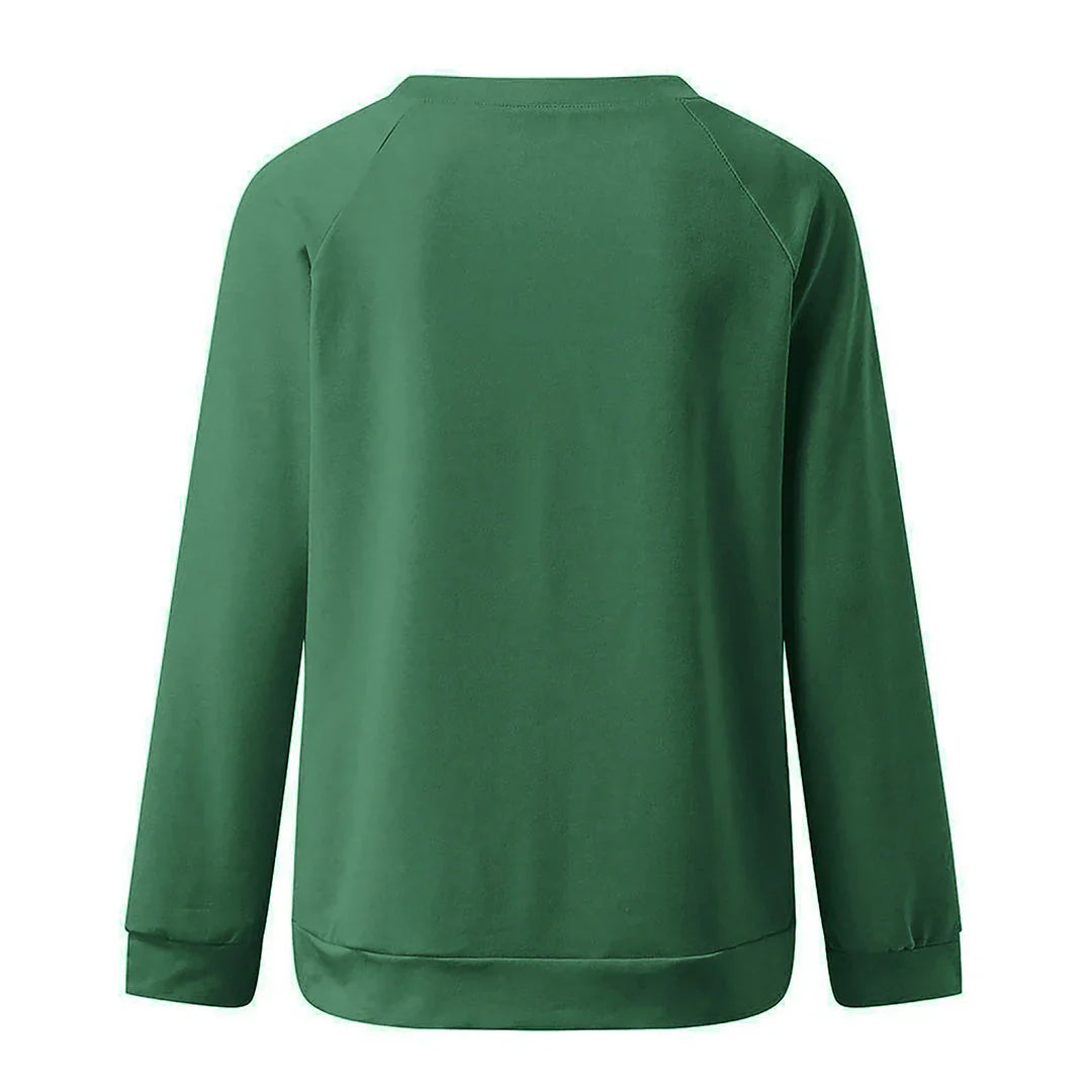 Elegantes Damen-Sweatshirt mit Just Breathe Print