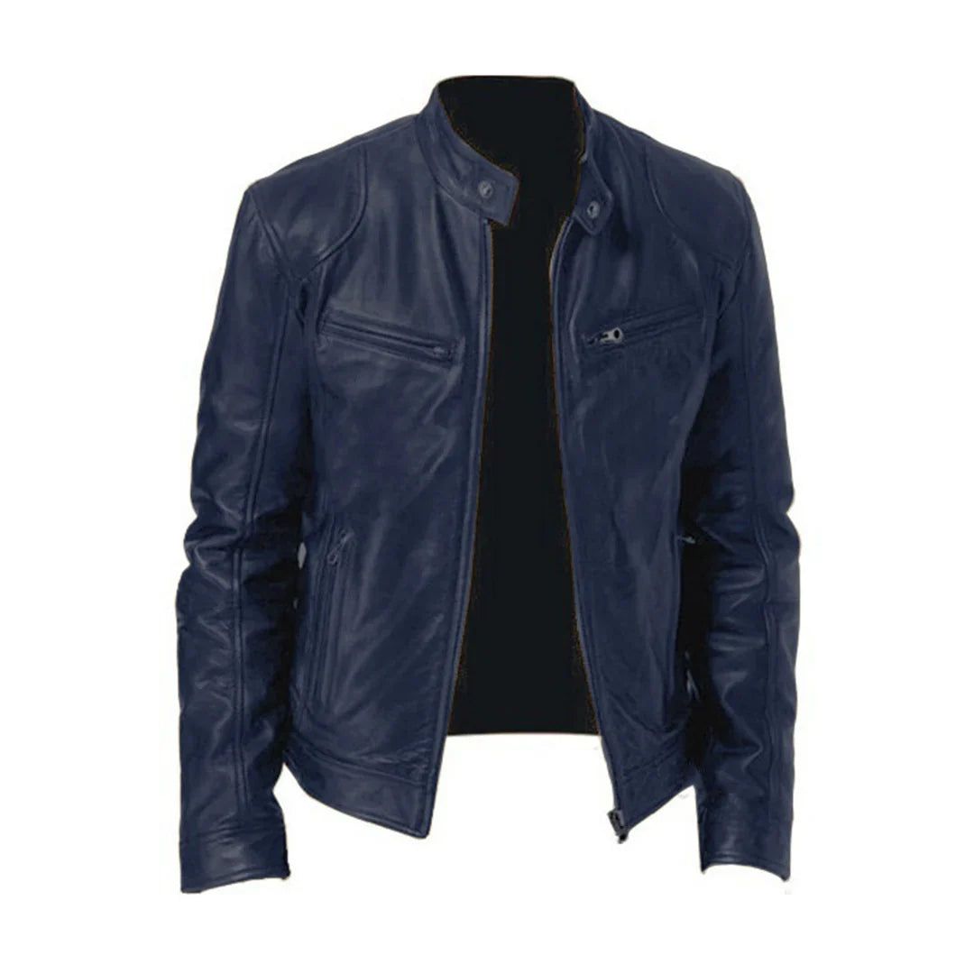 Klassische Herren-Lederjacke