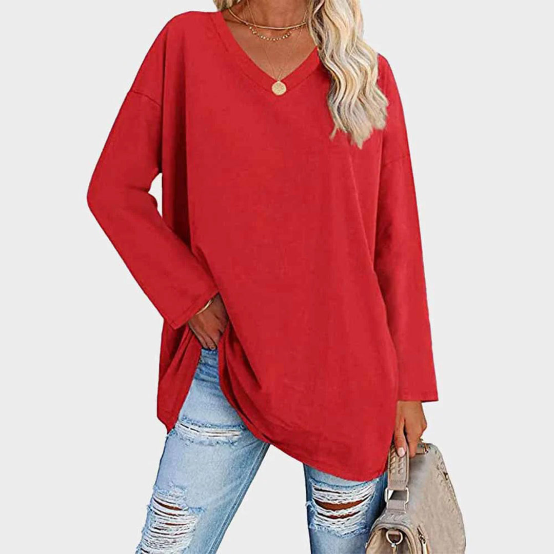 Elegantes Langarm-Top