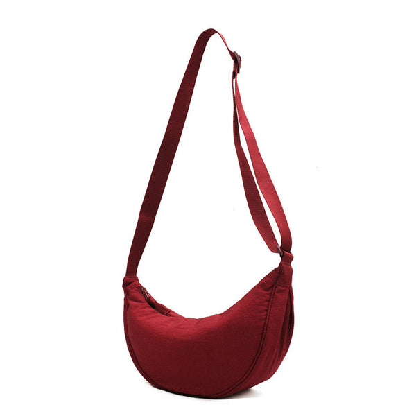 Geräumige Nylon-Umhängetasche für Damen