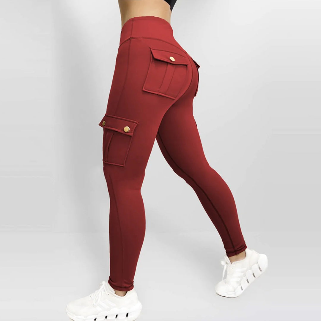Elegante Slim-Fit-Hose mit hohem Bund