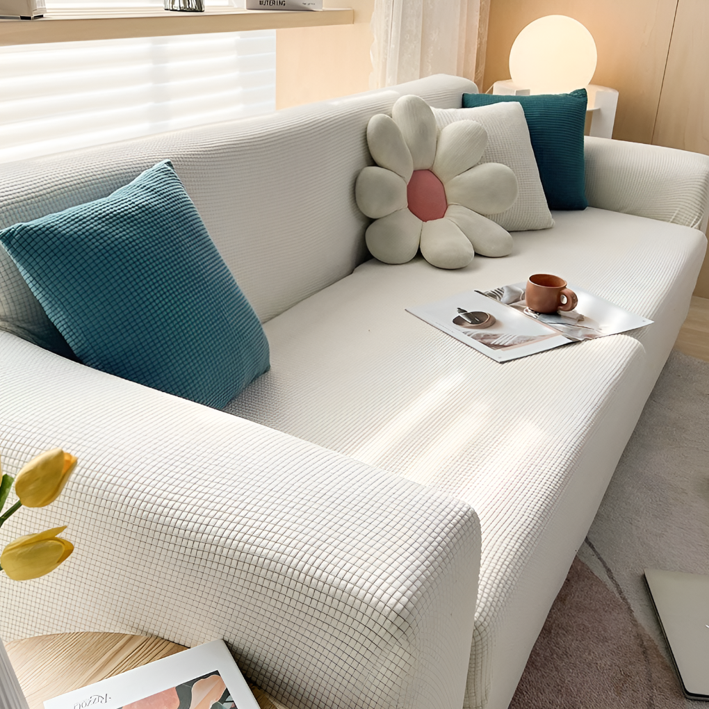 Regelbarer Sofaüberwurf mit Textur