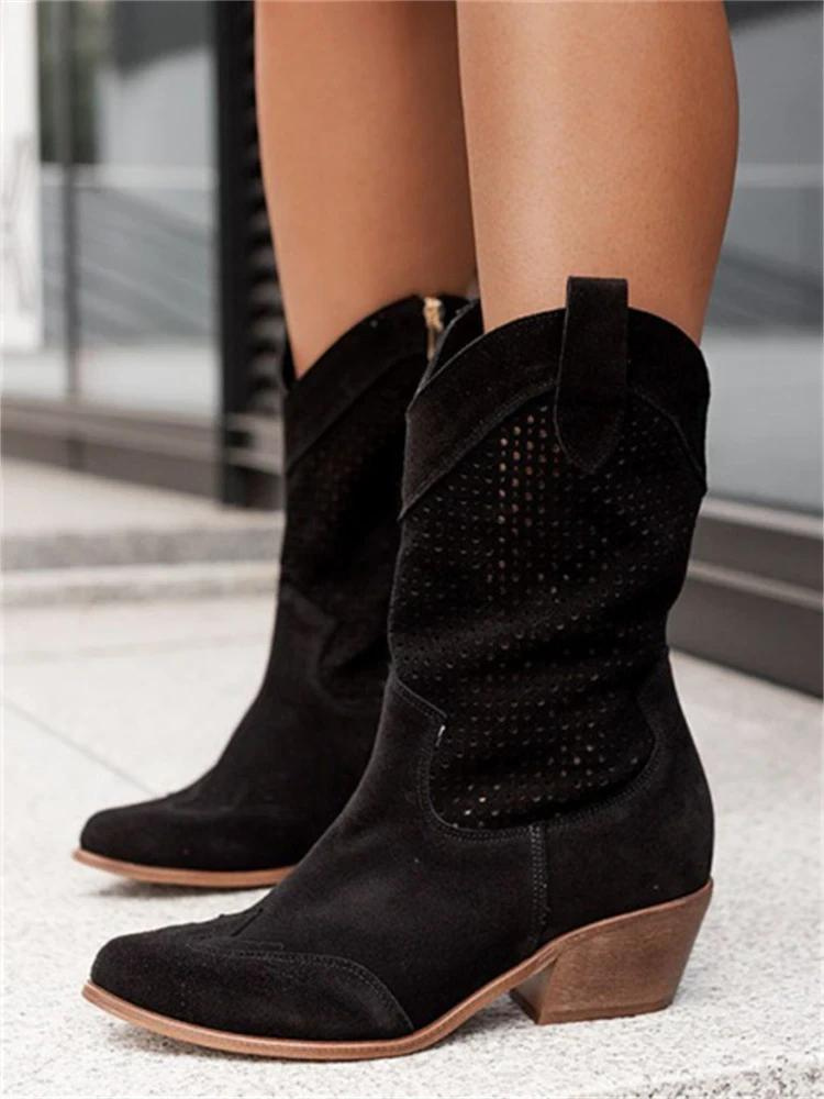 Stacey – Halbhoge Western Cowboy Stiefel für Damen