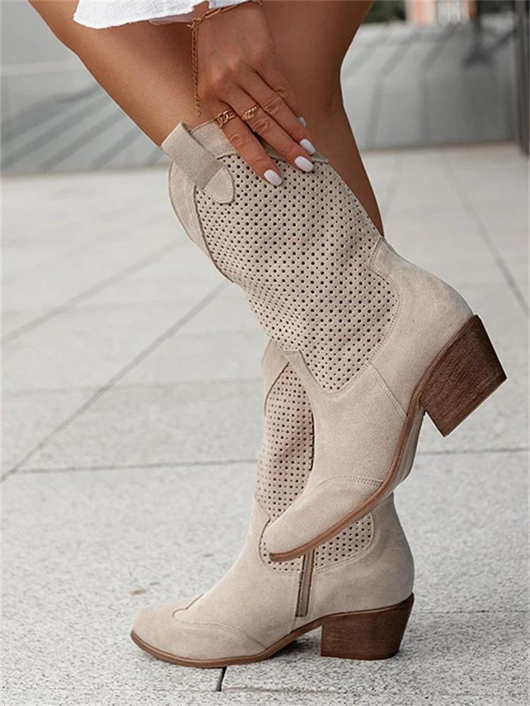 Stacey – Halbhoge Western Cowboy Stiefel für Damen