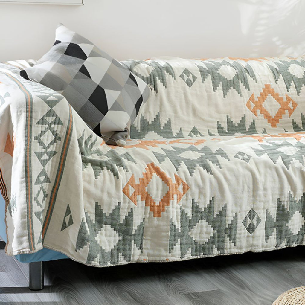Wendbare Musselin-Gazedecke aus 100 % Baumwolle