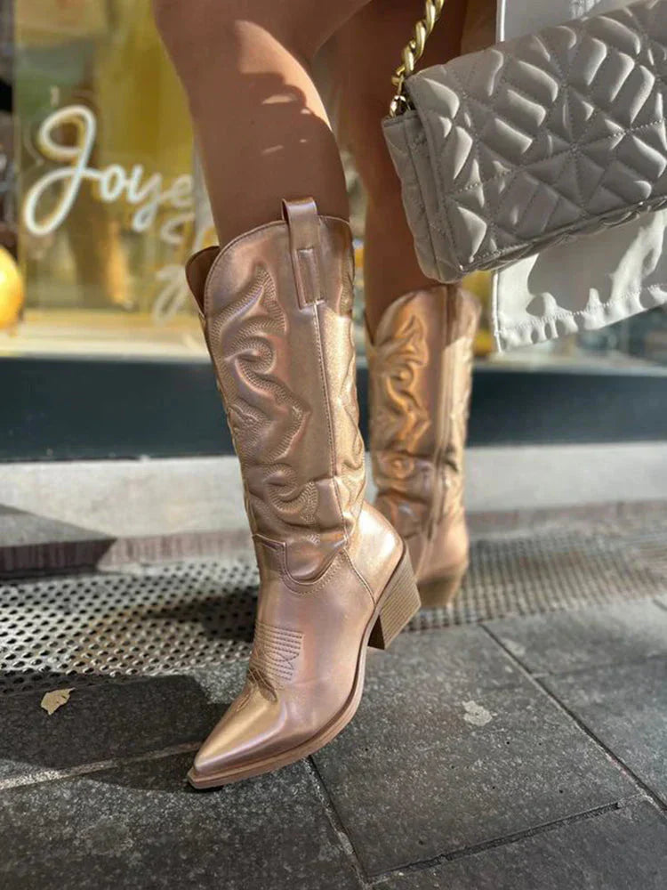 Elegante Cowboy-Stiefeletten für Damen