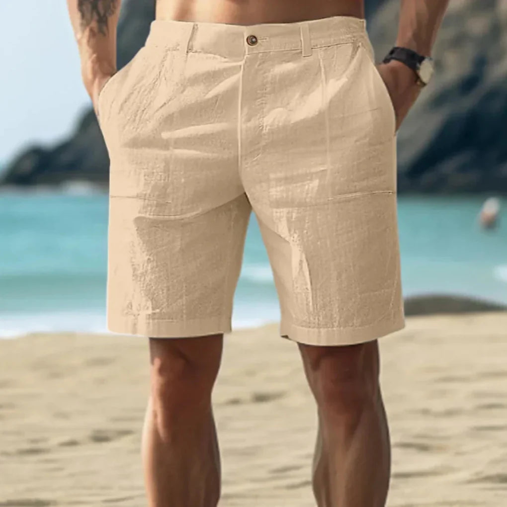 Lässige Leinenshorts für Herren