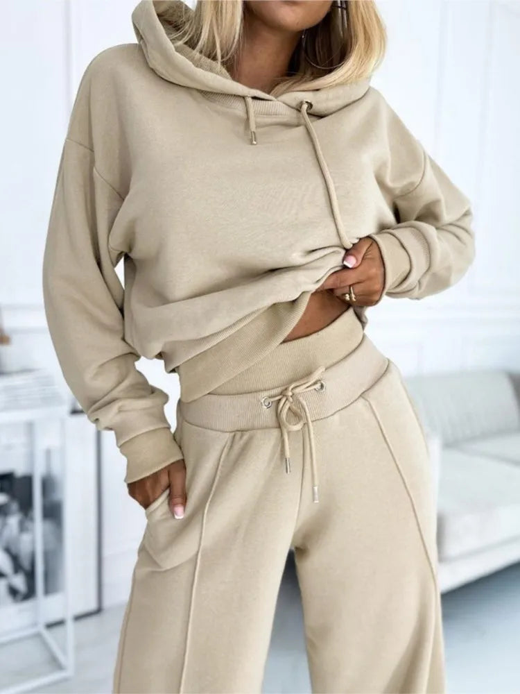 Stilvolle Zweiteilige Damen-Lounge- und Jogging-Set