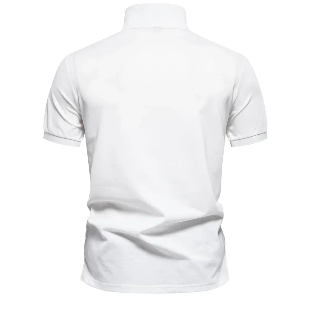 Herren Stilvolles Poloshirt mit Reißverschluss