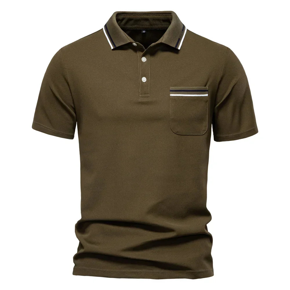 Herren Lässiges Klassisches Polohemd