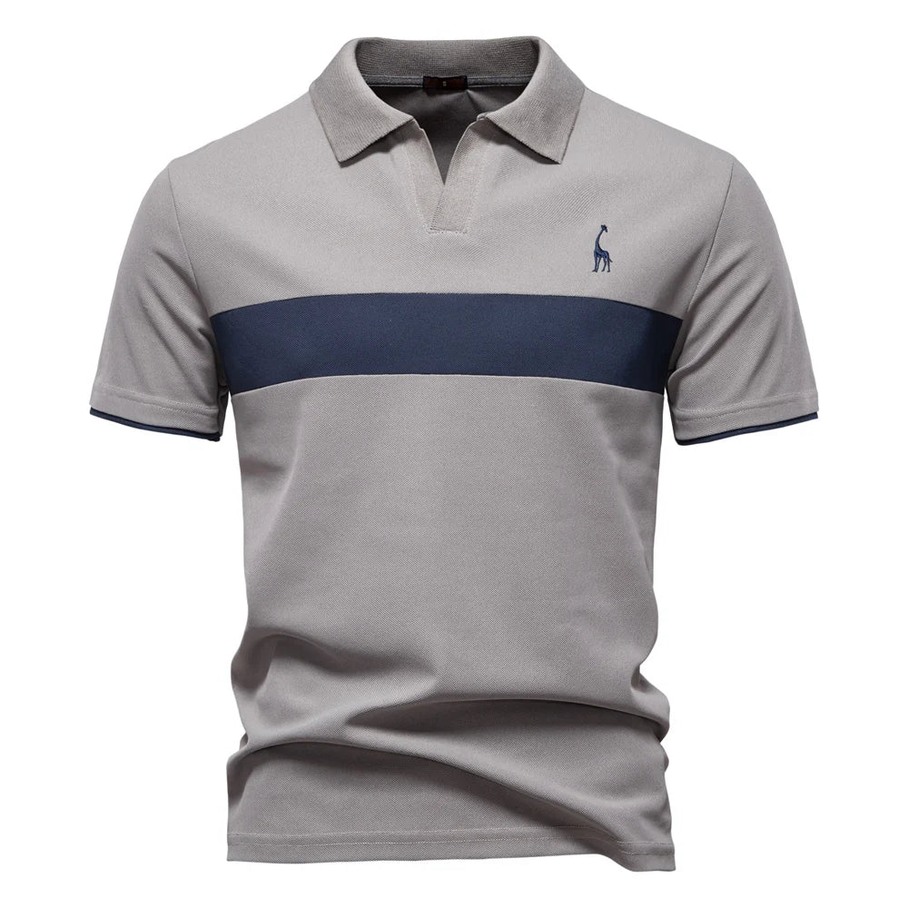 Herren Stilvolles Polohemd mit Farbblock-Design