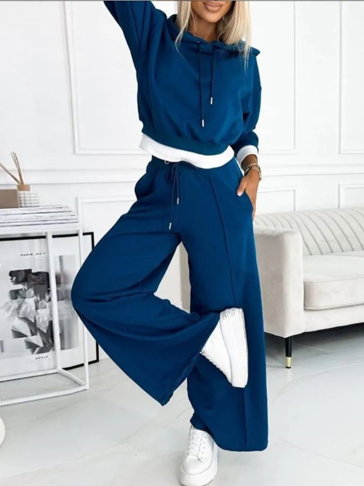 Stilvolle Zweiteilige Damen-Lounge- und Jogging-Set