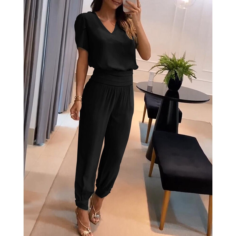 Elegantes bequemes 2-teiliges Damen-Set