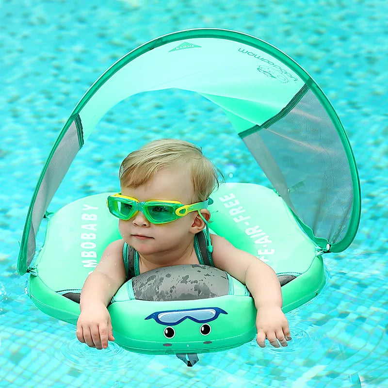 Schwimmring für Babys und Kleinkinder mit Sonnenschutz