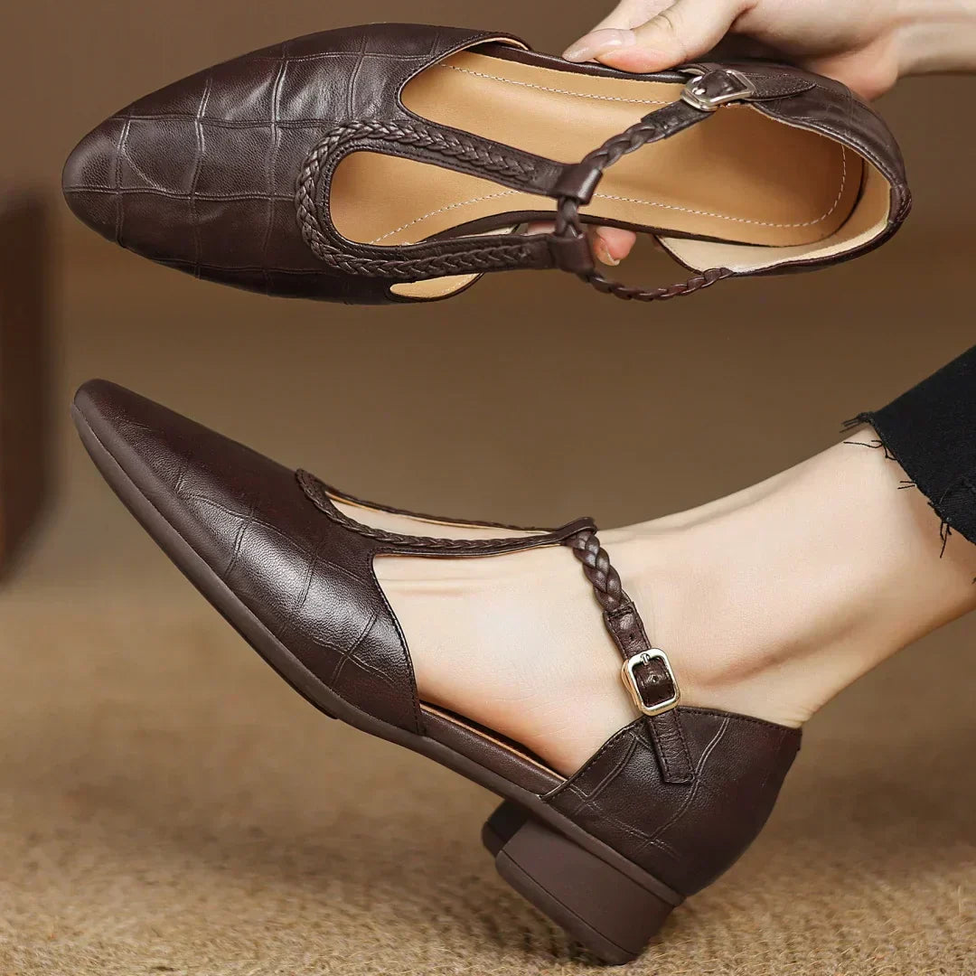 Damen Klassische Mary Janes mit Riemchen
