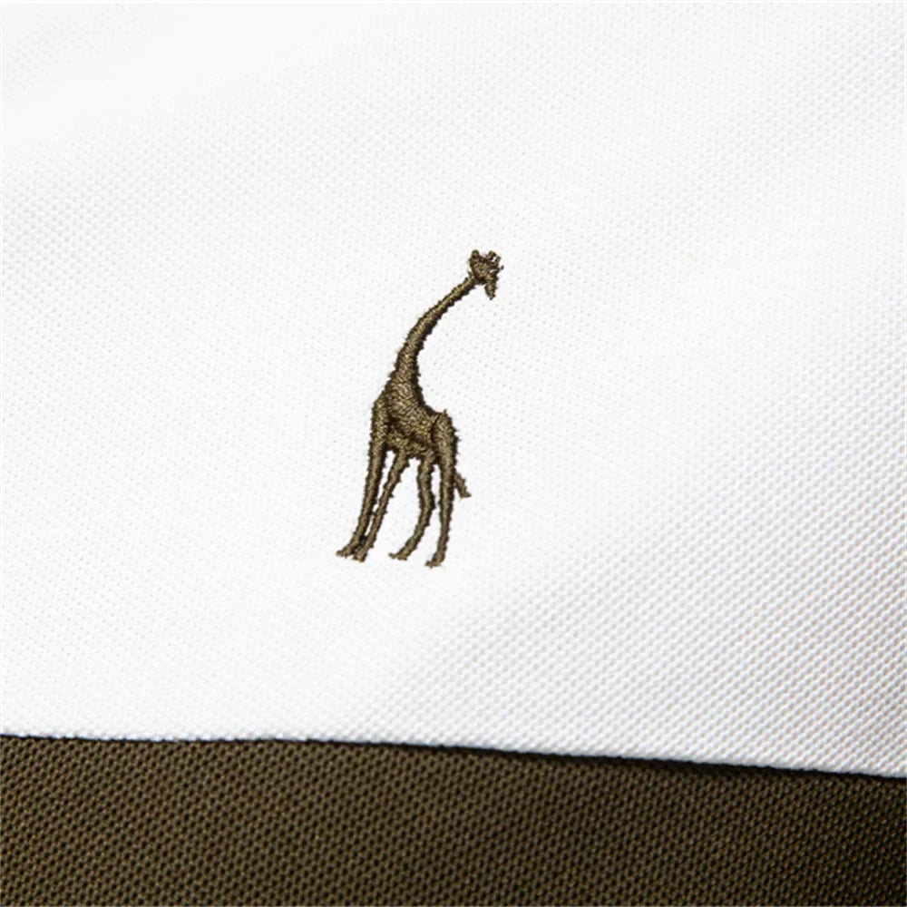 Herren Stilvolles Polohemd mit Farbblock-Design