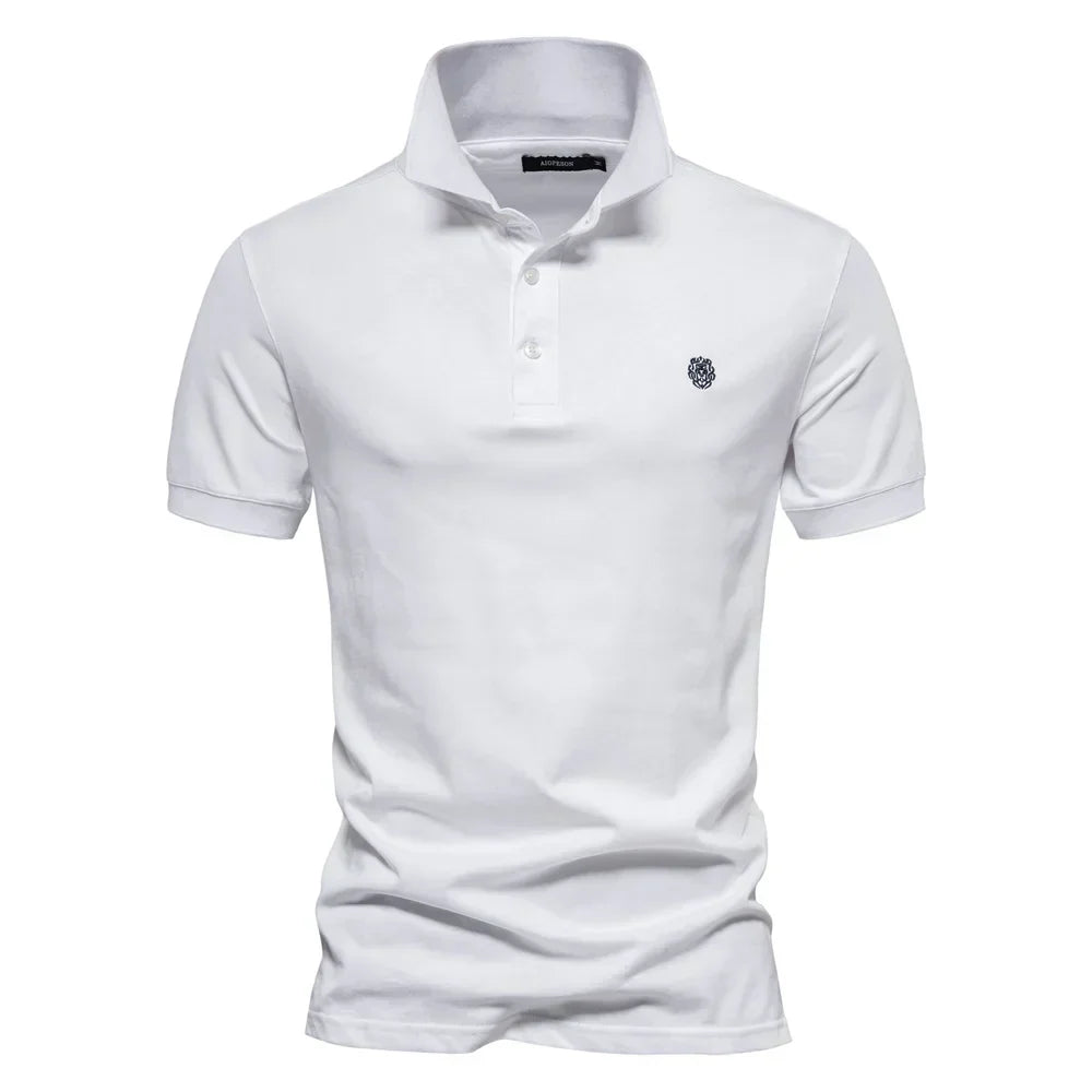 Herren Klassisches Polohemd mit Knopfleiste