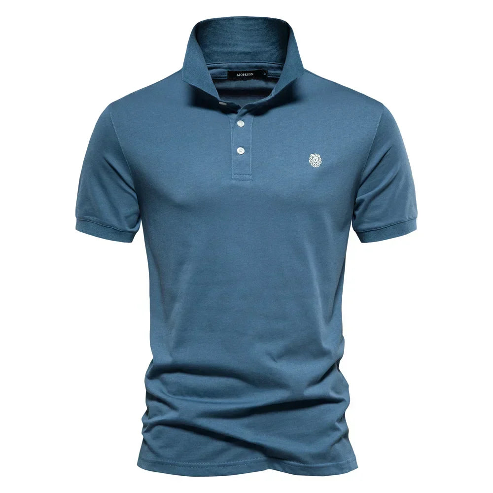 Herren Klassisches Polohemd mit Knopfleiste