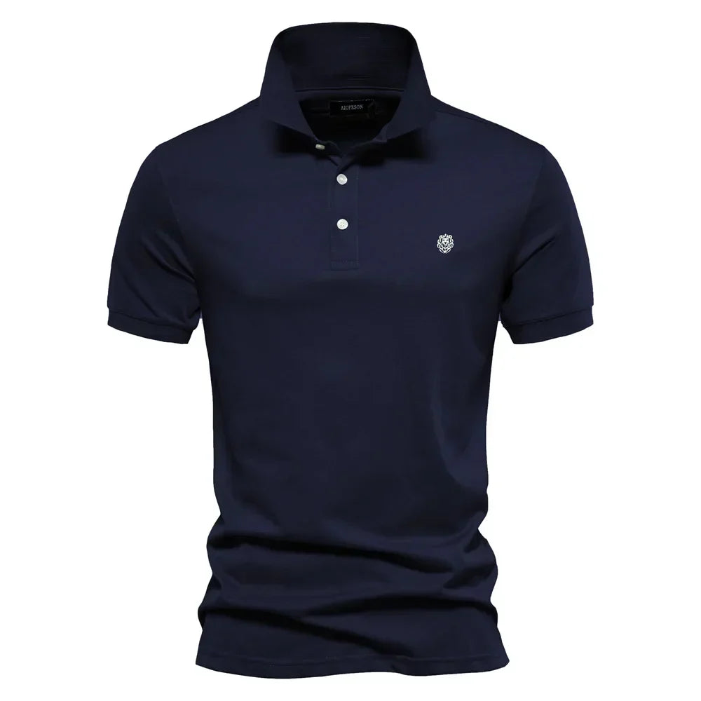 Herren Klassisches Polohemd mit Knopfleiste