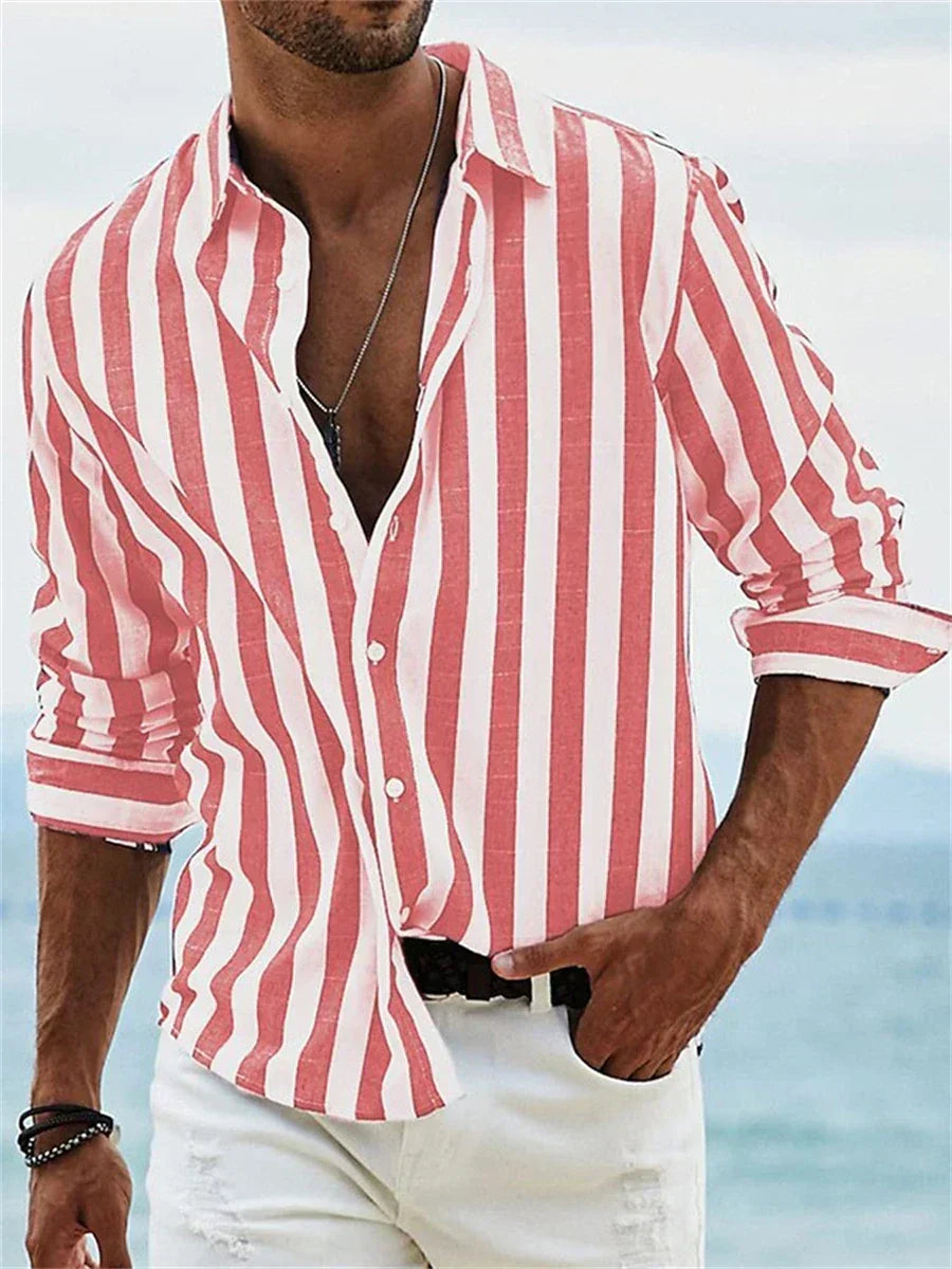 Herren Gestreiftes Sommerhemd