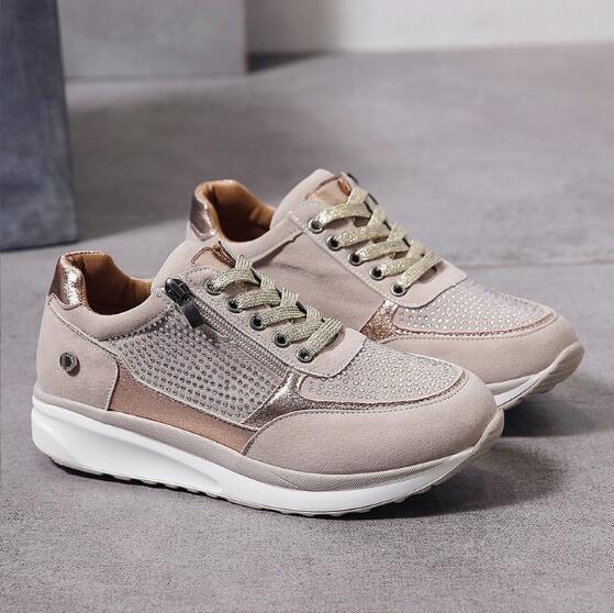 Orthopädische Atmungsaktive Reißverschluss-Sneaker für Damen