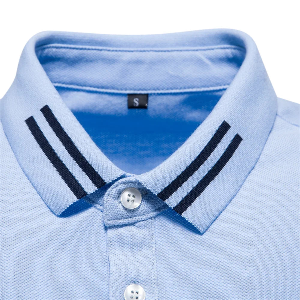 Herren Lässiges Klassisches Polohemd