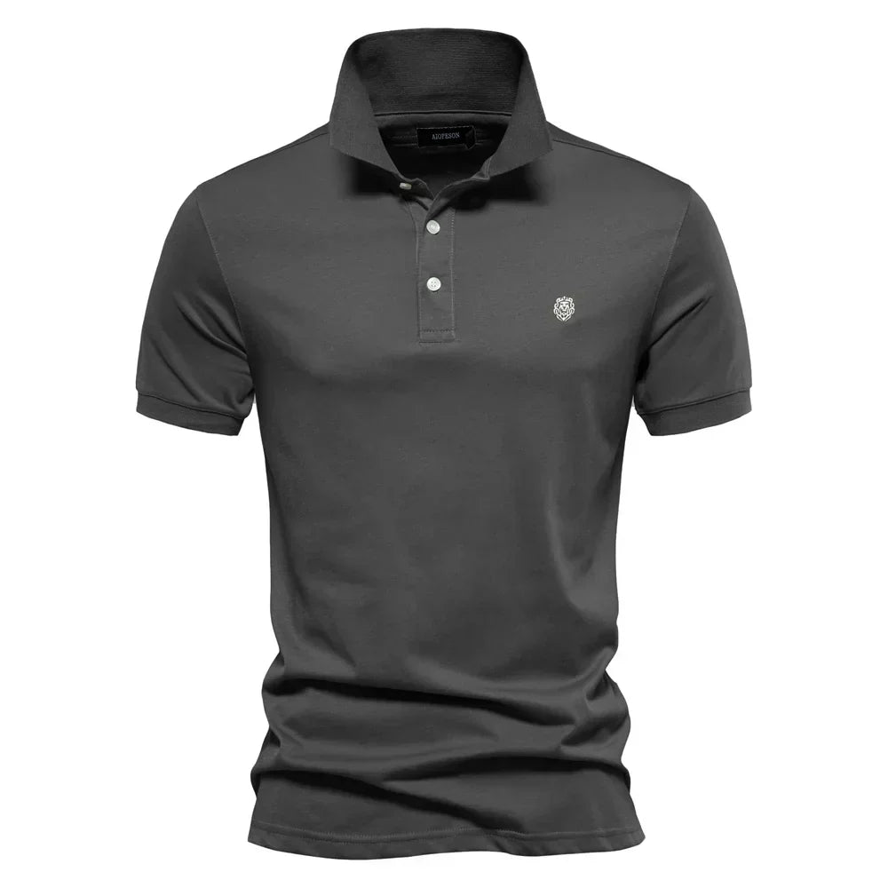 Herren Klassisches Polohemd mit Knopfleiste