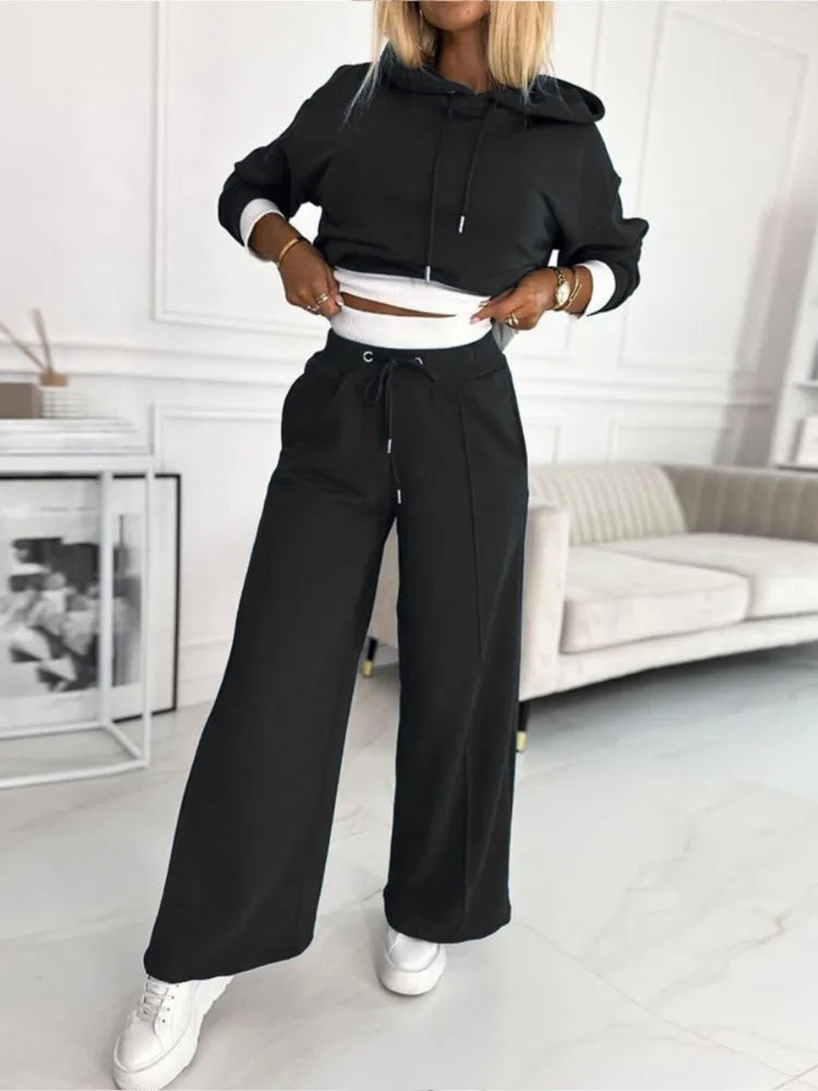 Stilvolle Zweiteilige Damen-Lounge- und Jogging-Set