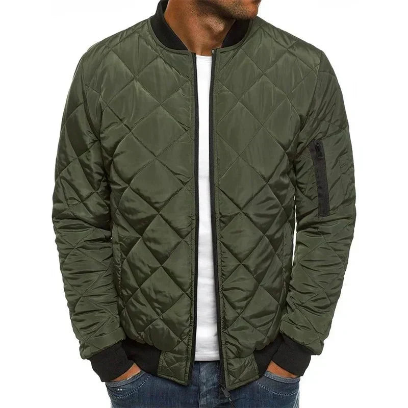 Herren Elegante Steppjacke aus Baumwolle