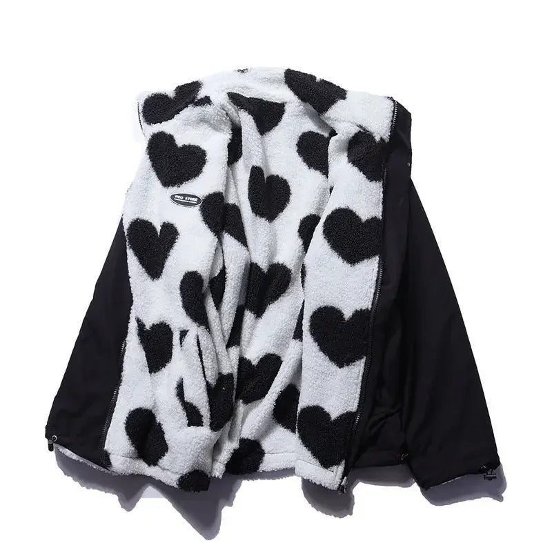 Damen Stilvolle Wendbare Jacke
