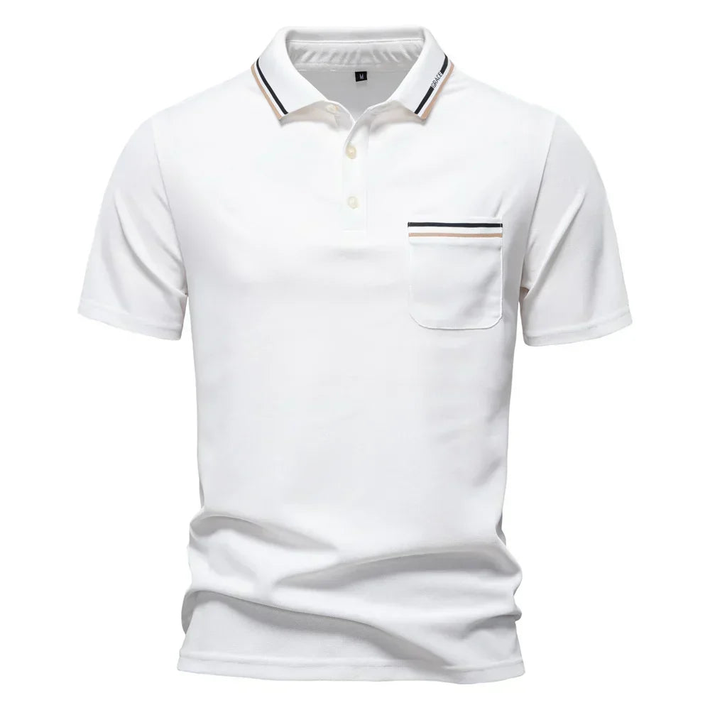 Herren Lässiges Klassisches Polohemd