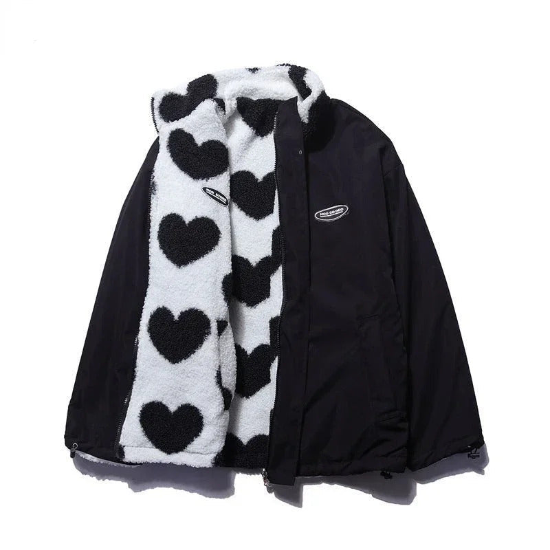 Damen Stilvolle Wendbare Jacke