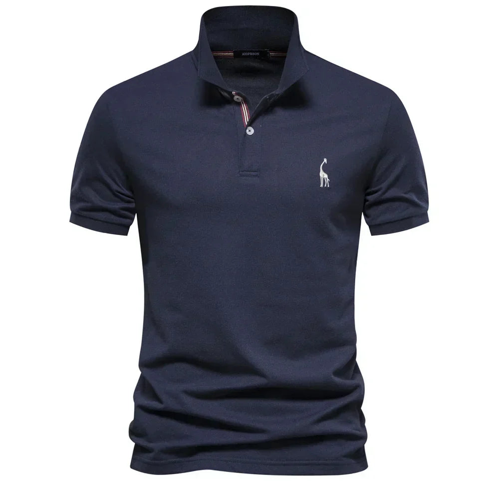 Herren Klassisches Poloshirt mit Knopfleiste