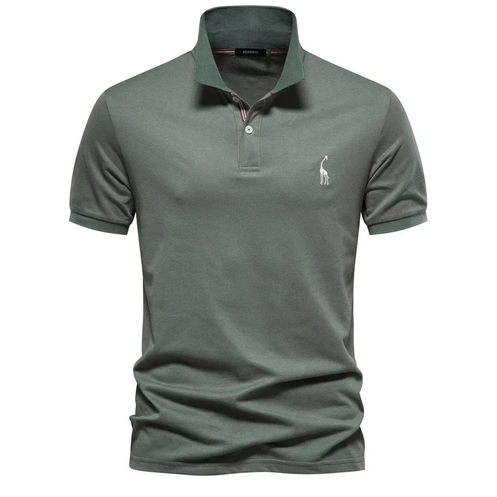 Herren Klassisches Poloshirt mit Knopfleiste