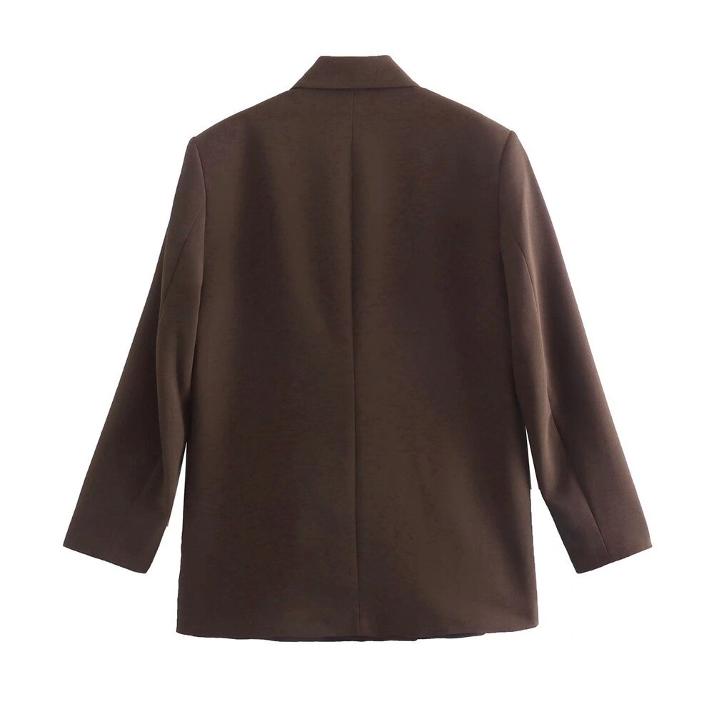 Zweireihiger Damen-Blazer mit Reverskragen