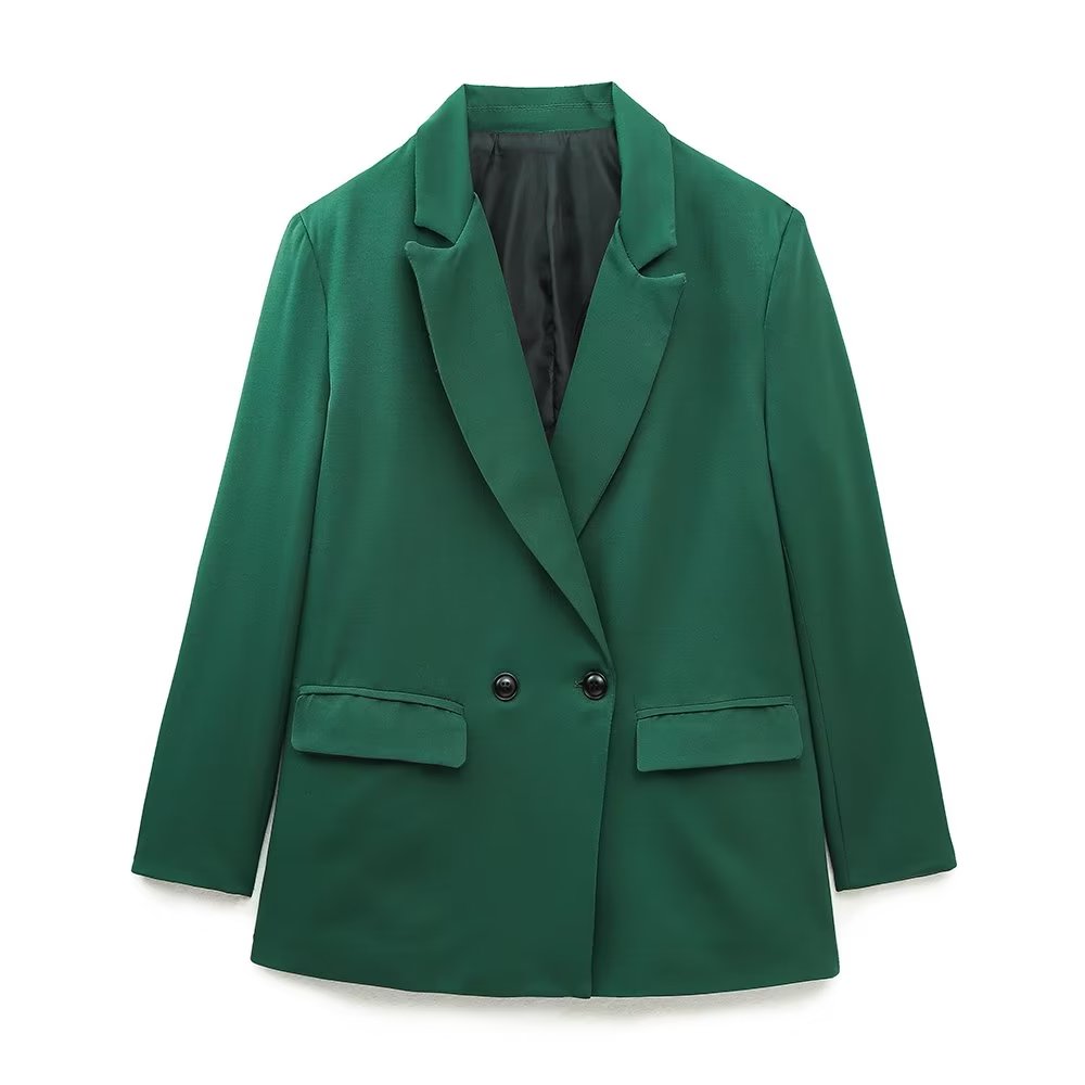 Zweireihiger Damen-Blazer mit Reverskragen