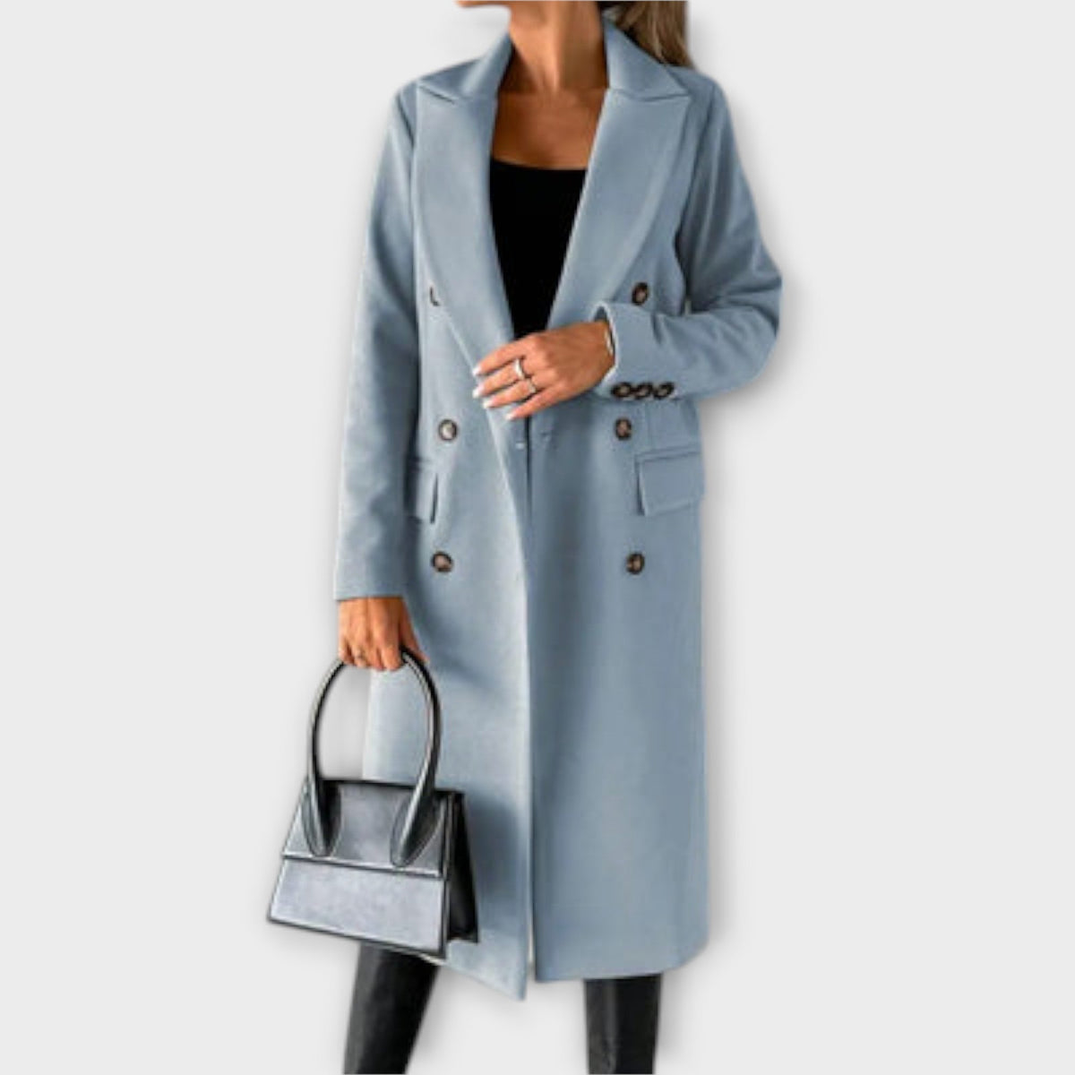 Damen Eleganter Mantel mit Gürtel