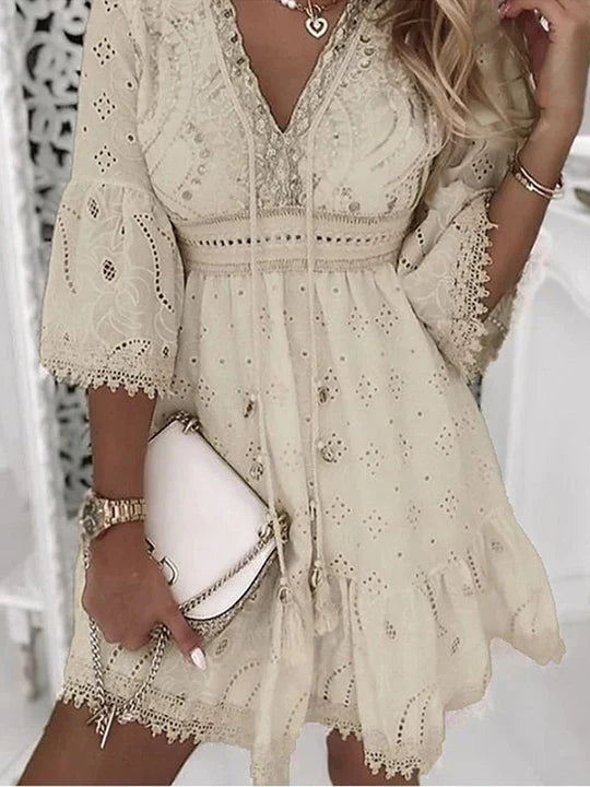 Boho Sommerkleid mit Stickerei