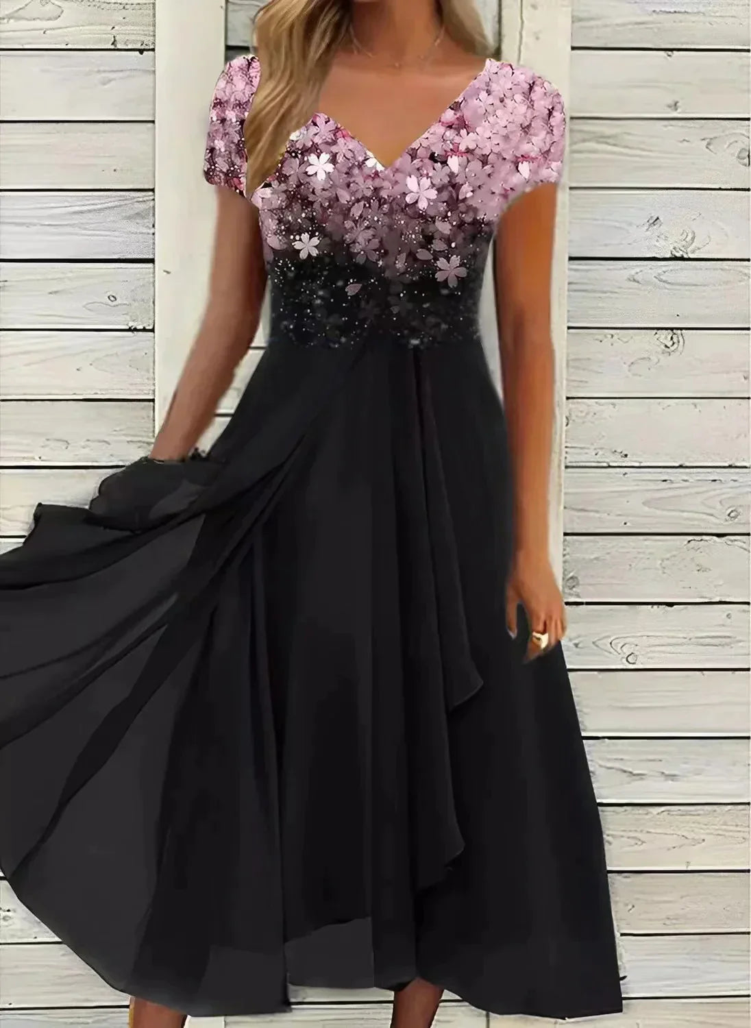 Luftiges Sommerkleid mit Vintage-Print