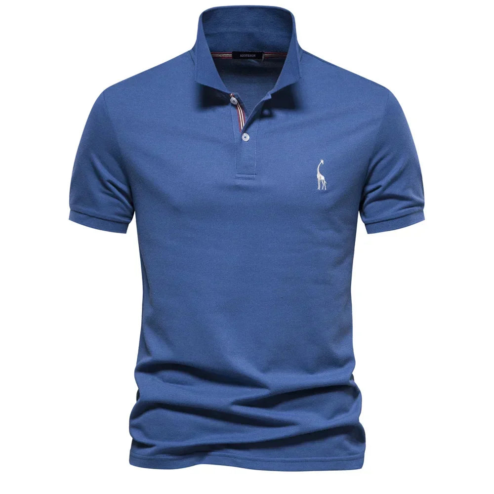 Herren Klassisches Poloshirt mit Knopfleiste