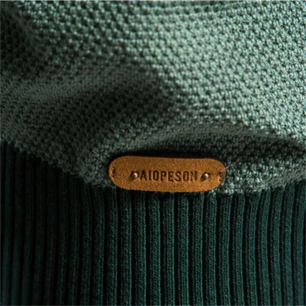 Herren Eleganter Feinstrickpullover mit Rippbündchen