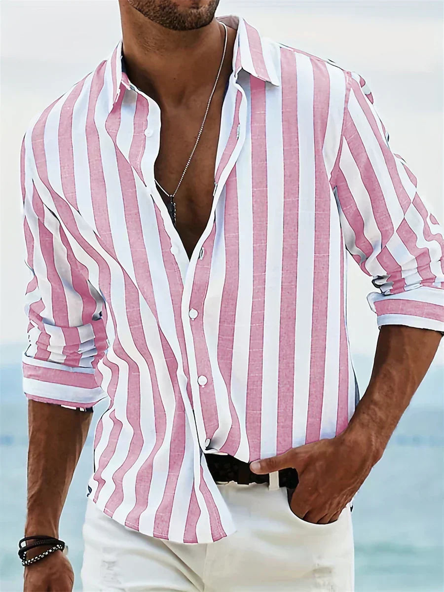 Herren Gestreiftes Sommerhemd