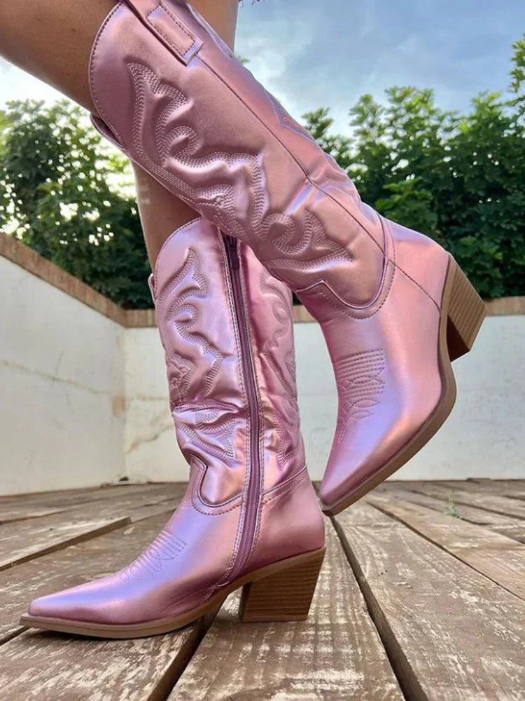 Elegante Cowboy-Stiefeletten für Damen