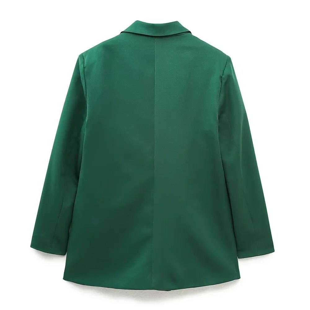 Zweireihiger Damen-Blazer mit Reverskragen