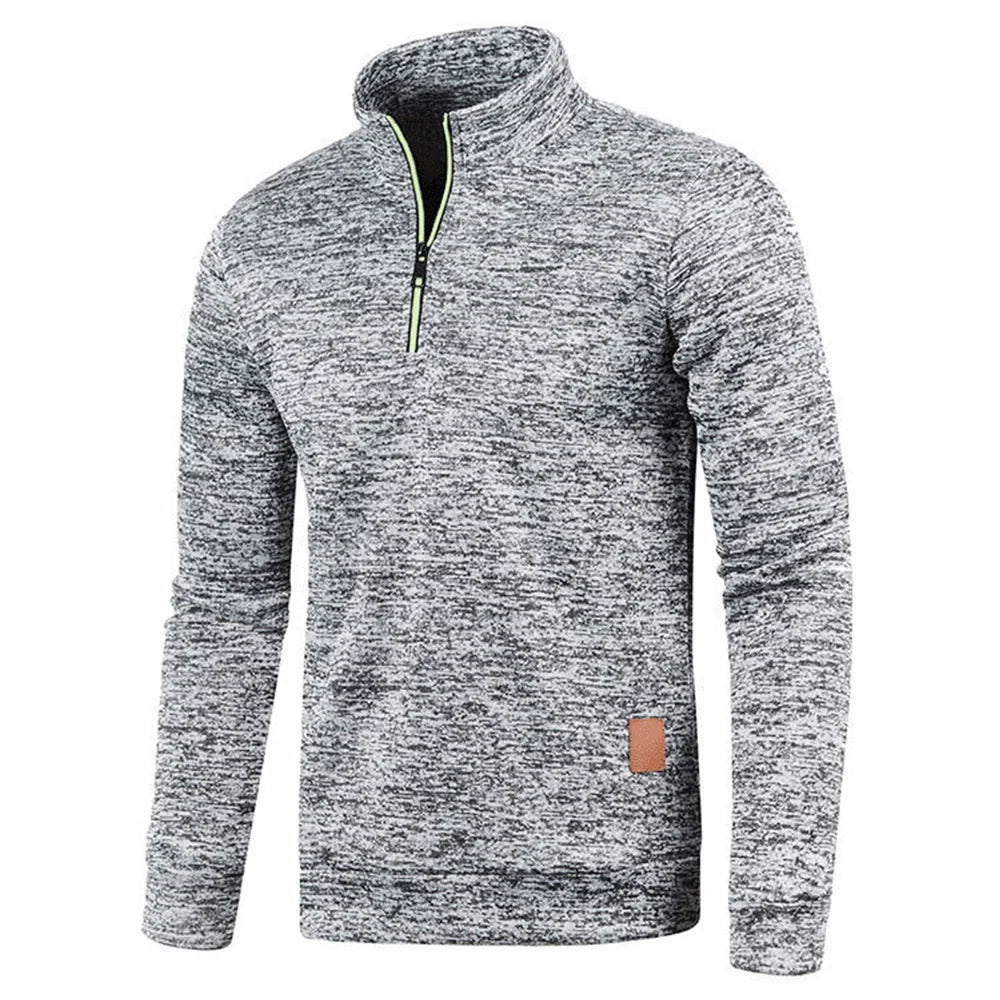 Herren Eleganter Rollkragenpullover Unifarben